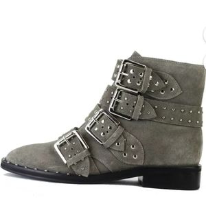 Lust For Life Miracle Ankle Boot Suede Moto Chelsea Buckle Ankle Bootie